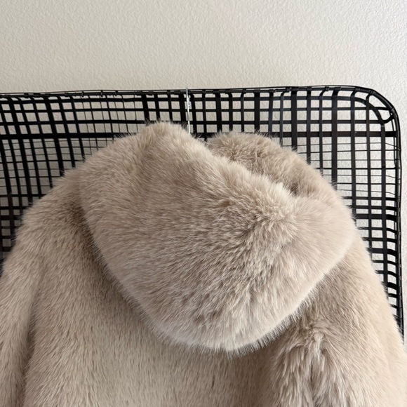 Free people Louder Please Hooded Faux Fur Jacket - Picture 5 of 7